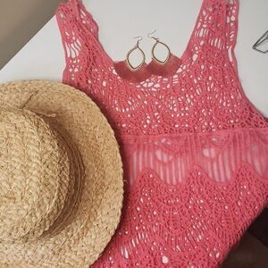 Boho Crochet Dress Cover Up